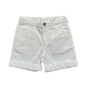Zara NWT White Chino Shorts 6